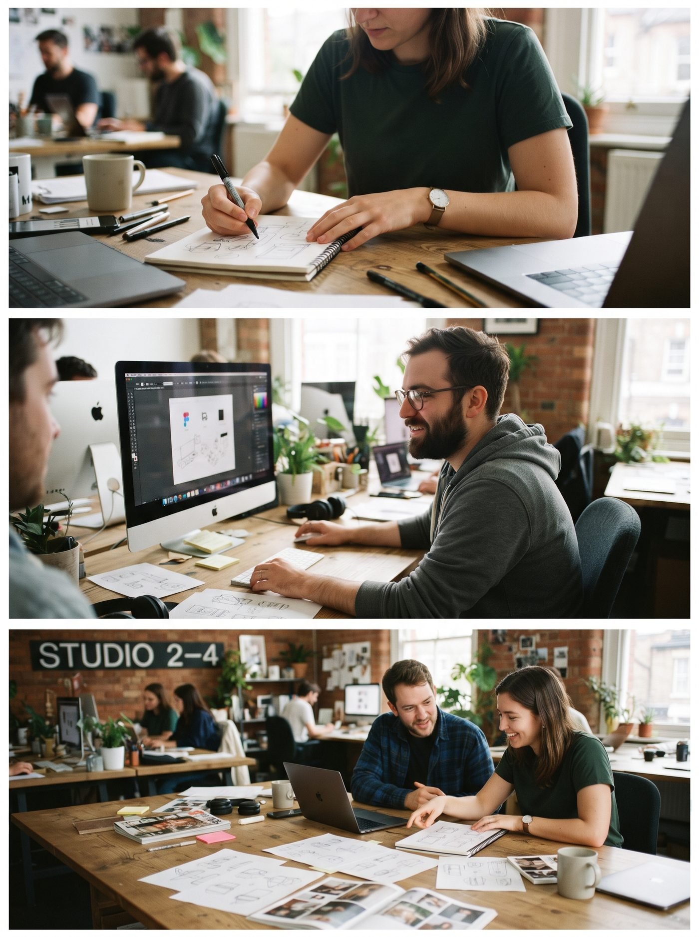 The Atlas Publishers creative studio team at work